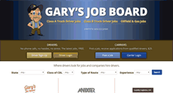 Desktop Screenshot of garysjobboard.com